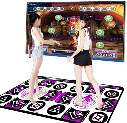WGE Tapis De Danse HD Double TV Ordinateur Double Usage Somatosensoriel Jeu De Danse De La Main...,A