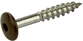 Fassadenschrauben 5,5x35 mm - Sepiabraun - RAL 8014-100 Stück