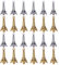 nbeads 100 Stück Tibetischen Stil Eiffelturm Anhänger Charms, Weinlese-Legierungs-Eiffelturm-Zusätze Für Schlüsselketten-Telefon Dekorations Armband-Schmucksache-Geschenk-Herstellung