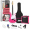 Electric Guitar Set with Amplifier 20 W All Accessories Digital Clip On Tuner Six Strings Two Plectrum Tremolo Rod Shoulder Strap Starter Set with Full Size Bag