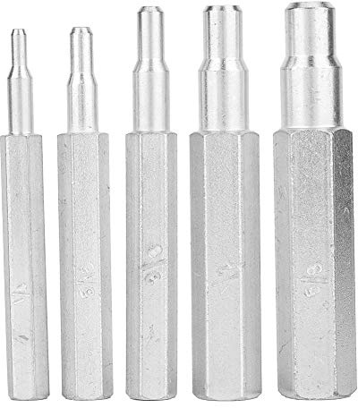 5Pcs Swage Punch Kit Pipe Swager CT-193 Copper Pipe Tube Expander Swaging Punch Tool Swage Punch Kit1/4,5/16,3/8,1/2,5/8