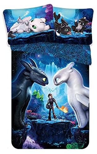 How to train your dragon Bettbezug für Einzelbett, Baumwolle, europäische Größe