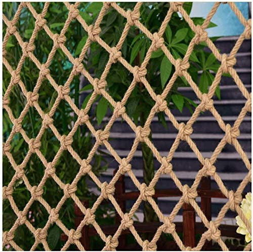 RZM Child Safety Net Stair Balcony Railing Playground Protection Netting Interior Decoration Treehouse Swing Fence Netting Plants Climbing Ruck Trailer Cargo Net (Size : 3 * 5m(10 * 16ft))