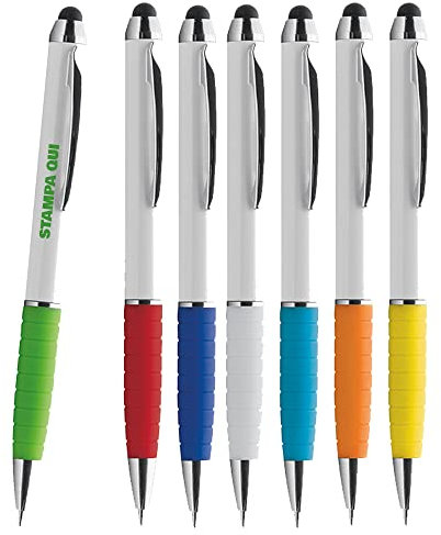 Hole Gadget ® | Penne Personalizzate con Logo, Scritta, Nome, Stock Ideali come Gadget Personalizzati Promozionali per Aziende ed Omaggio a Clienti e per Matrimonio o Compleanno (100)