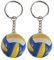 FOMIYES 2 Stück Volleyball-Schlüsselanhänger, lustige Sportball-Schlüsselanhänger, einzigartige Taschenanhänger, Leder-Volleyball-Ornamente, hängende Schlüsselringe für Partys, Geschenkfüller