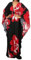 Bsubseach Plus Size Caftan Dresses for Women Swimsuit Cover Up Batwing Sleeve Summer Maxi Kaftan Dress Red Flower Print