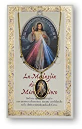 Fratelli Bonella | Medaille Jesus-Medaille und Gebetskarte, Made in Italy