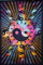 GURU SHOP Boho-Style Wandbehang, Indische Tagesdecke - Yin Yang/Batik, Baumwolle, 140x190x0 cm