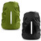 LAMA 2 Stück Rucksack Regenschutz wasserdichte Schulranzen Regenhülle mit Reflexstreifen Verstellschnalle für Wandern Klettern Camping Radfahren Reisen Outdoor Aktivitäten S 18-25L Schwarz Militärgrün
