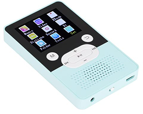 Luqeeg Lettori MP3 MP4, Lettore Musicale Bluetooth, Registratore Vocale Digitale con Schermo a Colori da 1,8 Pollici, Suono Senza Perdita di Dati, Supporto per Libro Elettronico(Blu + 4 GB)