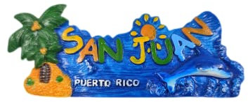 San Juan Puerto Rico USA Fridge Magnet Caribbean Travel Souvenirs Home Refrigerator Decoration Hand Painted Craft