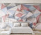 Tapeten Fototapete 3D Effekt Rosa Geometrisches Dreieck Retro Wandbilder Wohnzimmer Deko Schlafzimmer Tapete Vliestapete