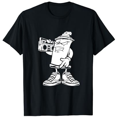 90er Sprühfarbe Old School Hip Hop Rap - 80er Ghettoblaster T-Shirt