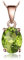 JewelryPalace Oval 1.7ct Echt Peridot Birthstone Solitär Kette Anhänger, Schmuck Set Grün mit Stein, Halsketten Damen Silber 925 Collier Edelstein Mädchen, Ketten für Frauen Geschenk Rosegold 45CM