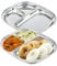WG inc Stainless Steel Compartment Plates, 3 in 1 Divided Dinner Dishes, Non Toxic Metal Toddler Plates, Lunch Snacks Mess Trays for Adults, Kids, Outdoor, Camping (2 Pack)