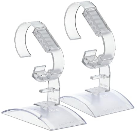 POPETPOP Watch Display Stand Adjustable Acrylic Watch Holder Base Set of 2 for Wristwatch Storage Jewellery Showcase Photography Display Men and Women 3.94 X 2.76 X 1.97 in