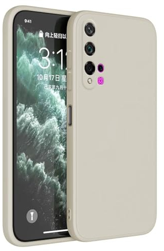 Topme Handyhülle Hülle Fur Huawei Nova 5T / Honor 20 (6.26 Inches) Case Schutzhülle, Hautschutz Aus TPU Silikonhülle - Altweiß