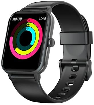 Blackview - R3 Max - Montre Connectée - Unisexe - Écran LCD Tactile - Moniteur de Fréquence Cardiaque - 25 Modes d'Entraînement - Boîtier en Acier Inoxydable - 15 Jours d'Autonomie - Noir