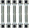 10 Radschrauben Radbolzen Kegelbund silber M12x1,5 50mm