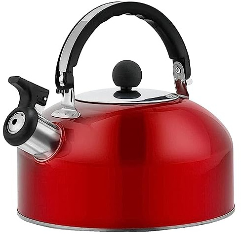 Bollitore Teiera Induzione Bollitore A Fischio Da 3 Litri Bollitore Da Piano Cottura In Acciaio Inossidabile Con Manico Teiera Portatile Da Esterno Per Cucina A Gas O Stufa Bollitore Per Stufa A Legna