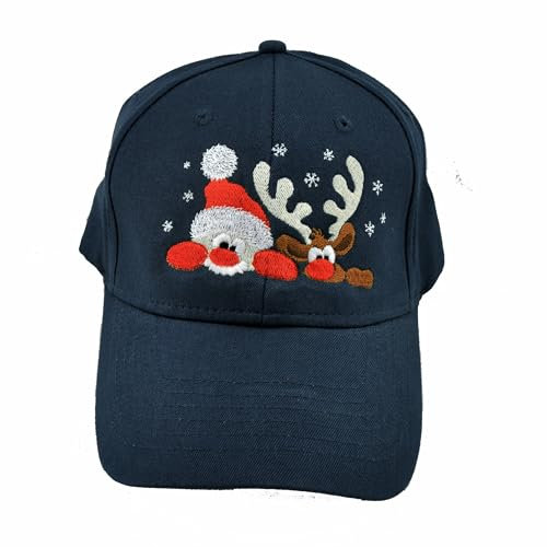 Basecap Santa mit Elch, Cappy (blau)
