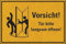 Dreifke® Hinweisschild Vorsicht! Tür bitte langsam öffnen! KRO, Graspapier, 300x200mm