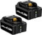 SURFOU 2 Pack 5500mAh BL1830 Li-ion Replacement Battery Compatible with Makita 18V Batteries BL1830 BL1840 BL1850 BL1860 BL1820 BL1835 BL1845 LXT-400 with LED Indicator
