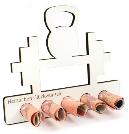 Dekolando Geschenk Fitness Personalisierte Geschenke Geldgeschenk Gym Fitnessstudio Sportler Motivation Fitnessliebhaber