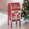 URBNLIVING Boîte aux lettres de Noël en bois avec motif Père Noël - Décoration de table rouge - Décoration de table festive - Maison de vacances - Petite ou grande (grande)