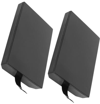 Rankomu HDD CaseforXBOX360 Slim Console Internal Hard Drive Enclosure, 2Pcs Replacement HDD Case Shell for XBOX 360 Slim, Durable Console HDD Case, Compatible with XBOX 360 Slim