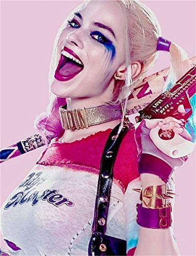 TMXON 5D-Diamant-Malset, DIY-Filmfigur Harley Quinn, Poster, Kunstharz, Diamant-Stickerei, Mosaik-Dekoration, 40 x 50 cm