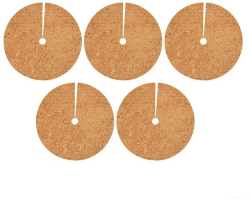Lot de tapis plats en fibre de coco pour une meilleure rétention de l'humidité du sol et des plantes plus saines (35 cm)