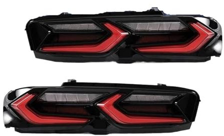 LMHGMUBVR Blinker Für Camaro 2019-2022 Auto Hinten Rückleuchten Montage Zurück Bremse Reverse Rückleuchten Hinten Rücklicht Baugruppen(2pcs Red)