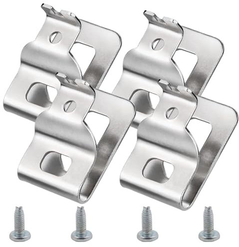 4pcs Belt Clips for Dewalt 304 Stainless Steel Drill Tool Clips Hook Kit,Dewalt Clips,with Screws for Dewalt N268241 N086039 Fit for 20V Power Tools DCD980 DCD985 DCD980L2 DCD985L2