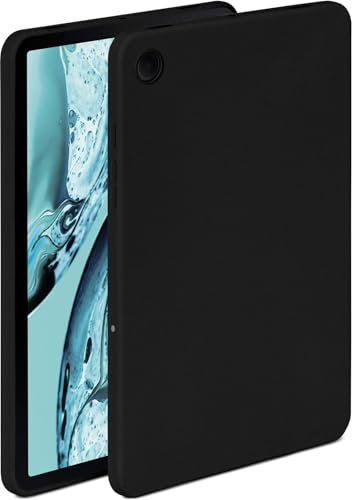 ONEFLOW Soft Case für Samsung Galaxy Tab A8 (2021) Hülle aus Silikon mit Kameraschutz, Silikonhülle mit Schutz fürs Display, Backcover Tablet Schutzhülle, weiche Tablethülle, Schwarz