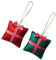 SEWOART 2 Stücke Weihnachten Ornamente Geschenkbox-Form Baumdeko Für Indoor Outdoor Dekoration