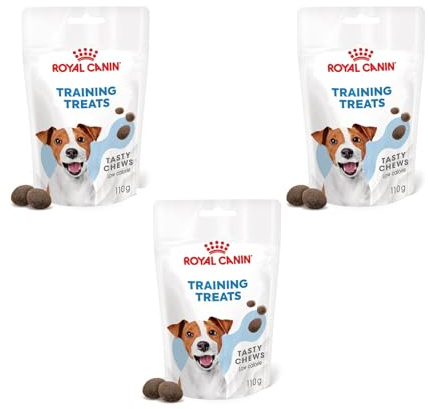 Training Treats | Snacks für Hunde | 3 x 110 g | DHA & Vitamin C & E | Royal Canin | Ergänzungsfuttermittel | Zur Belohnung im Training | 2,9 kcal je Stück | 3er Pack