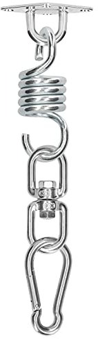 Schwerlast-Schaukelaufhänger-Set, Federhaken, Schaukel, Drehgelenk, Befestigungsanker, Karabiner, Aufhängeset