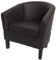 Mendler Lounge-Sessel HWC-O17, Sessel Clubsessel Cocktailsessel, FSC®-Zertifiziert Kunstleder - braun