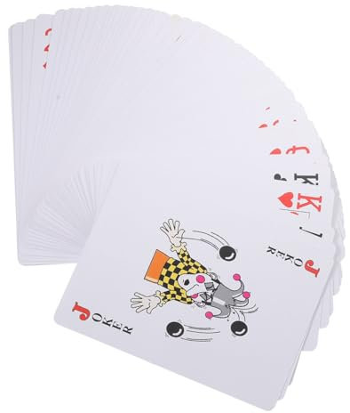 Yardwe Große Spielkarten Poker Kartenspiel Für Erwachsene Trickspielkarten Aus Langlebigem Papier Handlich Leicht Party Und Outdoor Spiel