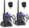 eSynic 2pack UV-5R Walkie Talkie VHF/UHF Dual Band 128 Memory Channel UV5R 2 Way Radio with LED Display LED Light and VOX Function for Construction Site Hotel Outdoor Adventure etc