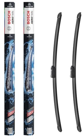 Bosch Aerotwin eA 821 S Front-Scheibenwischer - 600 mm und 600 mm | Set mit 2 Ersatz-Wischblättern und vormontiertem Multi-Clip-Adapter - in platzsparender Verpackung