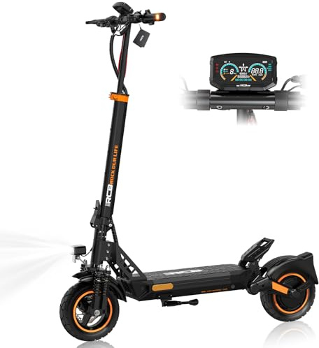 RCB D5/D5PRO Elektroroller (Ultra/Normal),E-Scooter für Erwachsene mit Straßenzulassung (ABE), APP, 500W-Motor/NFC-Spitze 1600, 26% Steigung 80-130KM, 20.8-27Ah,10 Zoll Flatproof-Reifen