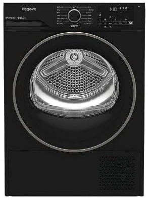 Hotpoint C HSD 82M BB UK - Black 8KG Heat Pump Tumble Dryer - Cold Guard - G Energy