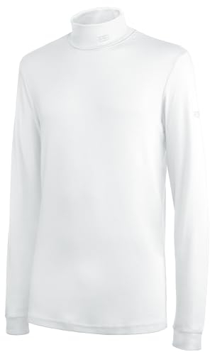 Brandsseller Herren Rollkragen Shirt – 100% Baumwolle Ski Rolli Langarm, Funktionsshirt für Sport & Freizeit 56 Weiss