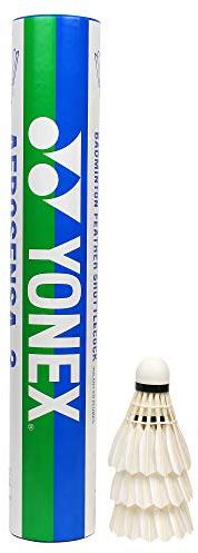 YONEX Federbälle Aerosensa 2 Federbälle, weiß (12 Stück)