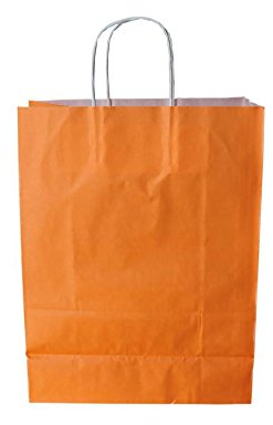 Papiertragetaschen mit weißer Kordel Farbe: APRICOT 32+ 17 x 43 cm (250 Stück)