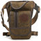 Canvas Drop Leg Bag Hiking Waist Pack for Men Women Travel Outdoor Sports Camping Tactical Motorcycle Riding Cycling Fishing Thigh Fanny Pouch