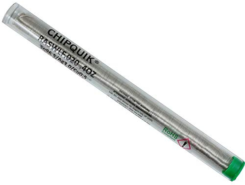 LF - Paquete de bolsillo de alambre de soldadura 96,5/3/0,5 lata/plata/cobre RA .020 .4 oz