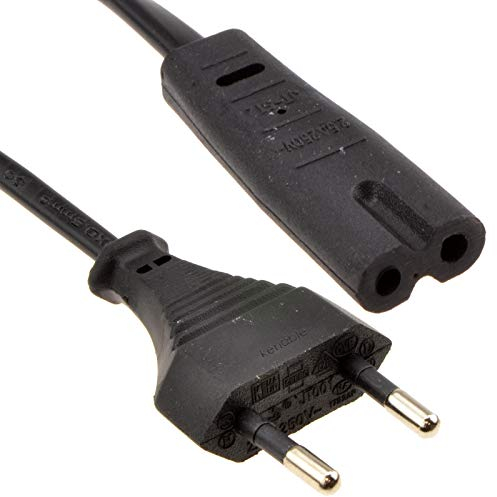 2 Polig Euro Stecker Zum Figur Von acht 8 C7 Stecker Strom Kabel 6 ft 1,8 m [1.8 Meter/1,8m]